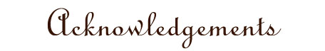 Acknowledgements