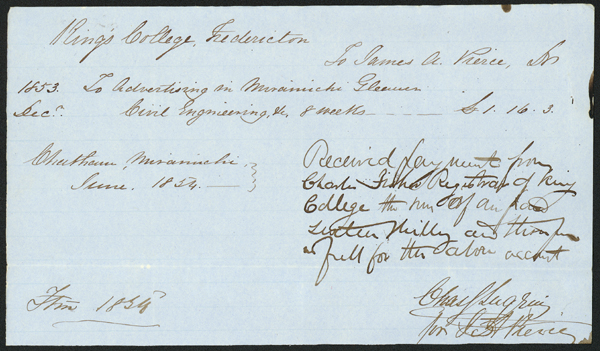 Advertising receipt
