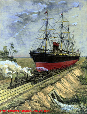 Image of Capt. James Eads' proposed Ship Railway