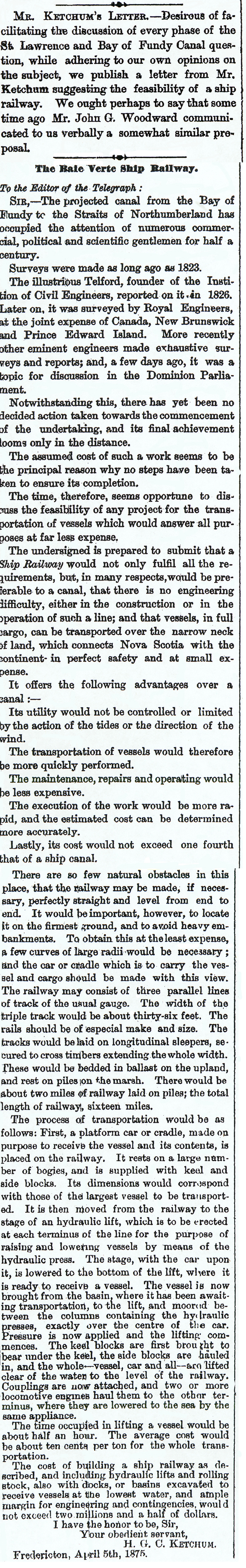 Letter - Apr 5, 1875