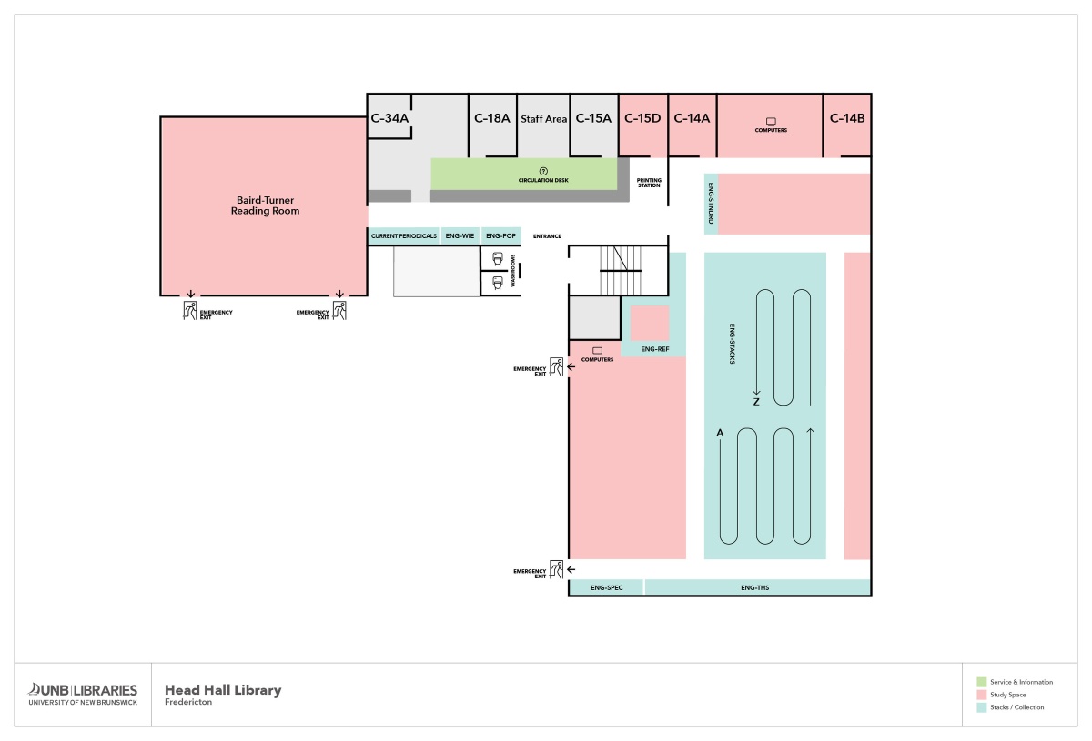 Engineering & Computer Science Library Floor Plan