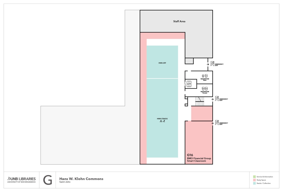 Hans W. Klohn Commons, UNBSJ: Ground Floor Plan