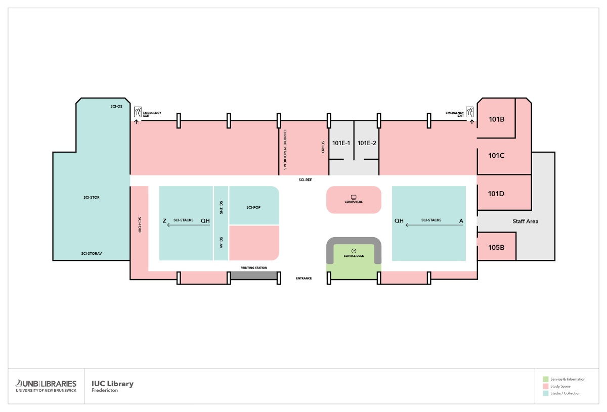 Science & Forestry Library Floor Plan