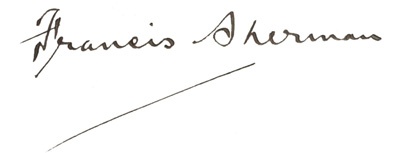 Francis Joseph Sherman's signature