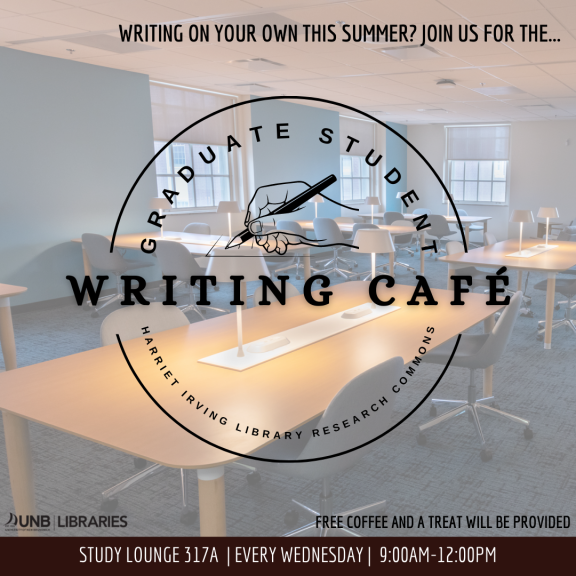 Poster for the Graduate Student Writing Cafe