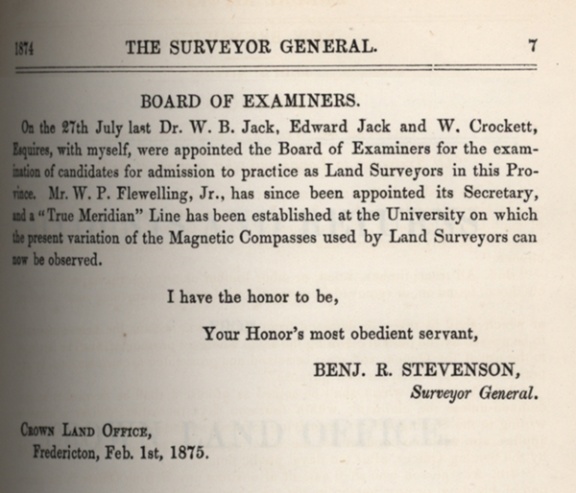 Page 7 of Journals House Assembly 1875 - Annual Report Crown Land