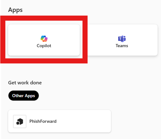 Button to add copilot to sharepoint apps