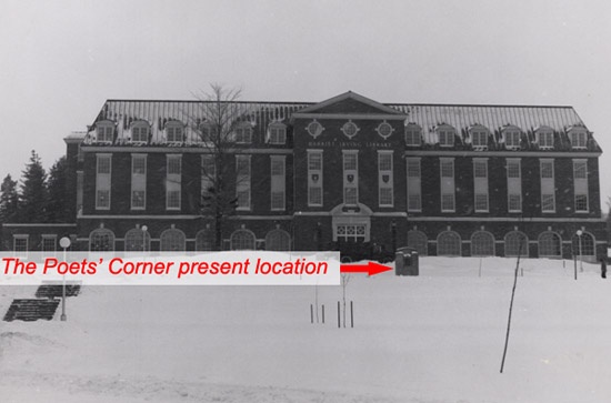 Present location of the Poets Corner of Canada