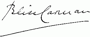 Bliss Carman's signature