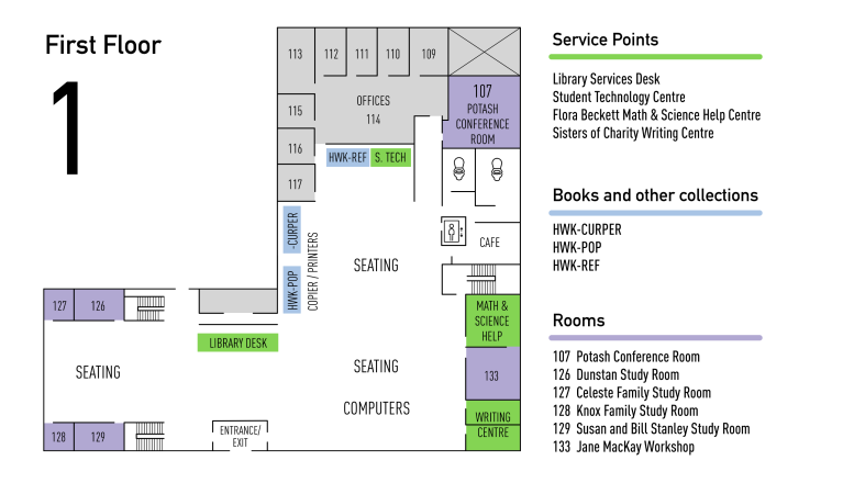 Hans W. Klohn Commons, UNBSJ: First Floor Plan