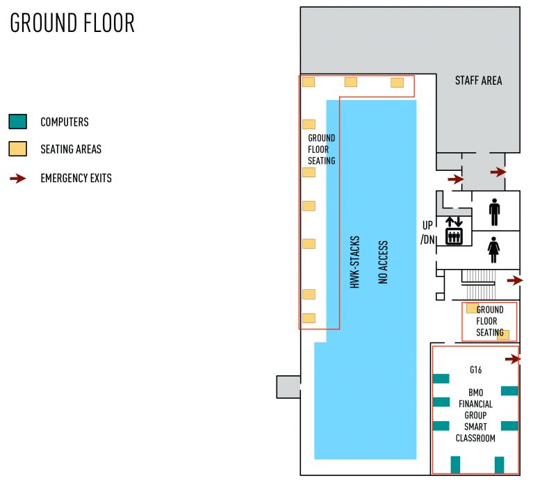 Hans W. Klohn Commons, UNBSJ: Ground Floor Plan