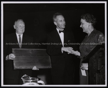 Photo taken during alumni dinner, 1961. Series UA PC 4; Item no. 9 (126).