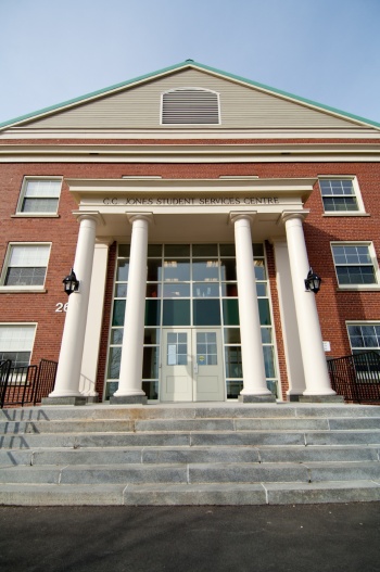 C.C. Jones Student Services Centre, [ca. 2010]. UNB Media Images.