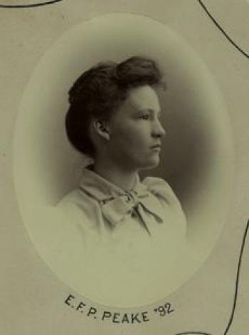 Ellen Frances Palmer Peake, 1892. UNB Class Composite & Group Photographs Database.