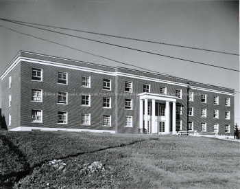 Front entrance of Jones House, [196-]. UA PC 9 no. 49 (2).