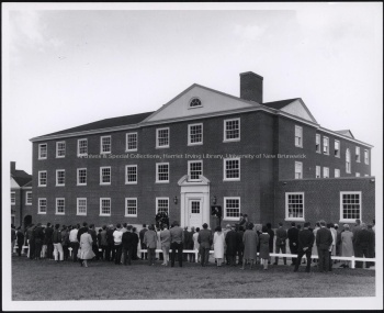 Exterior of MacKenzie House, 1965. UA PC 9a no. 5. Photo credit: Harvey Studios Ltd.