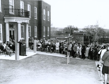 Official opening of MacLaggan Hall, 14 May 1968. UA PC 9a no. 11 (9).