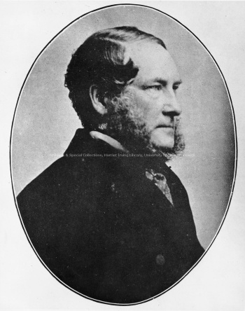 Joseph Marshall Baron d'Avray, the second full-time professor of Modern Languages at King's College (later known as UNB), [18--]. UA PC 13; no. 17.