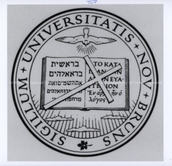 Restored original UNB Seal, [1968]. Acc. 2010.05; Series 1; Item no. 323, File 12.