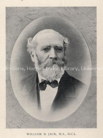 UNB President William Brydone Jack, 1878. MG L 32; Series 6; File 1, Box 4; Item 24.