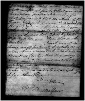 October 31, 1780 letter, page 4 (Archives and Special Collections, Harriet Irving Library, UNB)