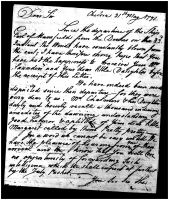 May 31, 1791, letter 2 (Archives and Special Collections, Harriet Irving Library, UNB)