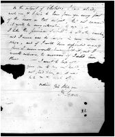 August 17, 1795 Missing Page 3 letter 4 (Archives and Special Collections, Harriet Irving Library, UNB)