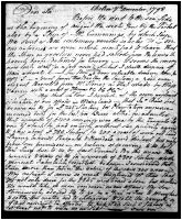 November 7, 1798, letter 2 (Archives and Special Collections, Harriet Irving Library, UNB)