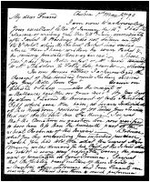 May 1, 1799, letter 2 (Archives and Special Collections, Harriet Irving Library, UNB)