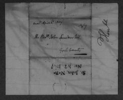 March 16, 1807, letter 1 (Archives and Special Collections, Harriet Irving Library, UNB)