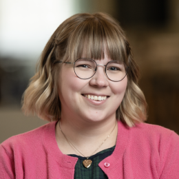 woman wearing glasses